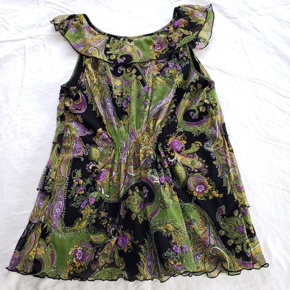 Very sexy Apt. 9 Paisley sleeveless top. - Picture 2 of 5